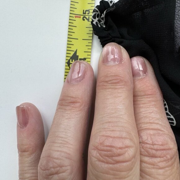 babydoll top y2k Off-shoulder Sheer Romantic Whimsigoth Large - Picture 8 of 15